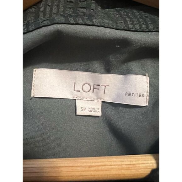 Loft Women’s Size Small Petite Fit and Flare Mini Dress Evergreen Deep Green - Picture 14 of 14